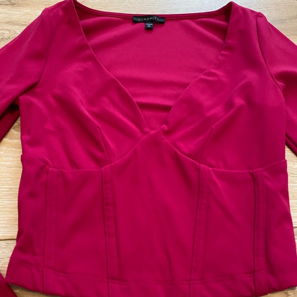 Dynamite Cropped Top in XXS - Picture 3 of 3